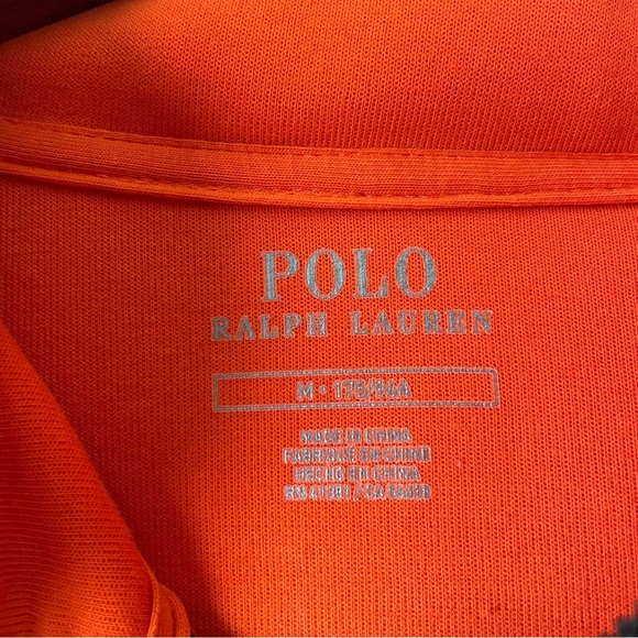 Polo Ralph Lauren Quarter Zip Hoodie Pullover Orange Camo Hiking Outdoor Men’s M - Picture 7 of 10